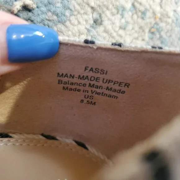 Kelly & Katie Womens Fassi Shoe Pointed Toe Ivory Black Stripes Wedge Heels - Picture 5 of 10